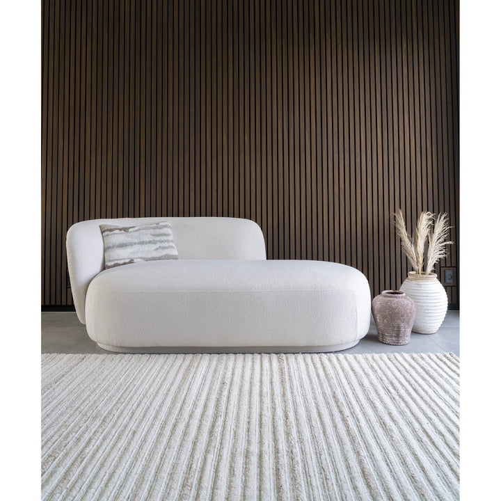 QUVIO Wollen vloerkleed – 200x300 cm – Wol –- Ivoor (1)