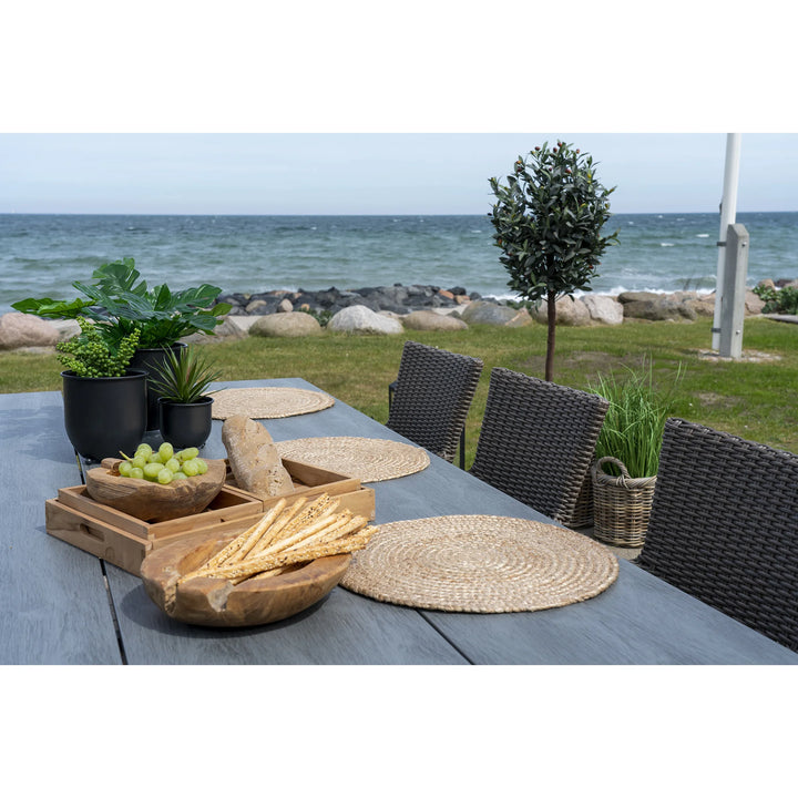 Krumble Ronde placemats – Set van 4 – Jute – Rond - ø38 cm - Naturel (3)
