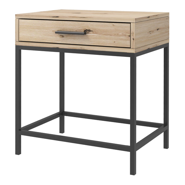 QUVIO Nachtkastje met lade - QUV1017 - Walnut light brown