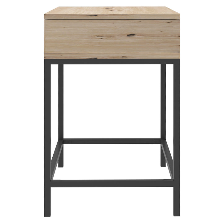 QUVIO Nachtkastje met lade - QUV1017 - Walnut light brown (3)