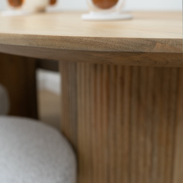 Lewis & Loft Eettafel Lynn – Ovaal – 200x90 cm – Mangohout – Naturel (5)