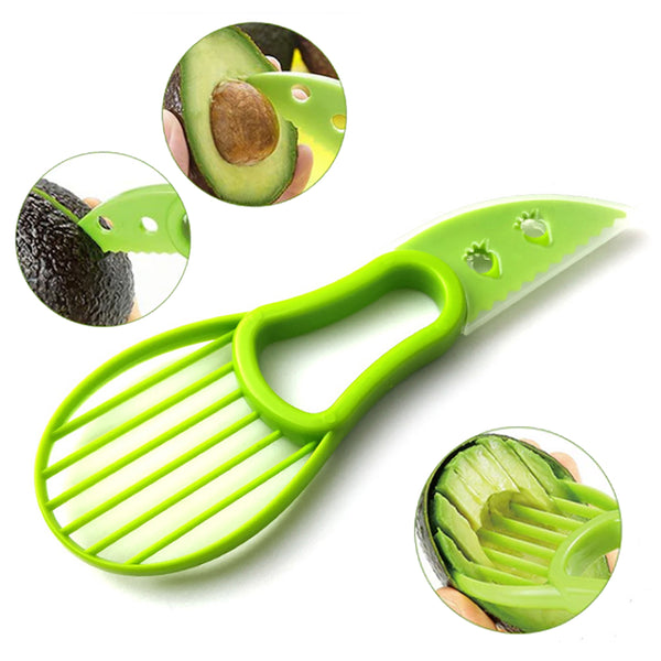 Krumble Avocado snijder 3 in 1 - Groen