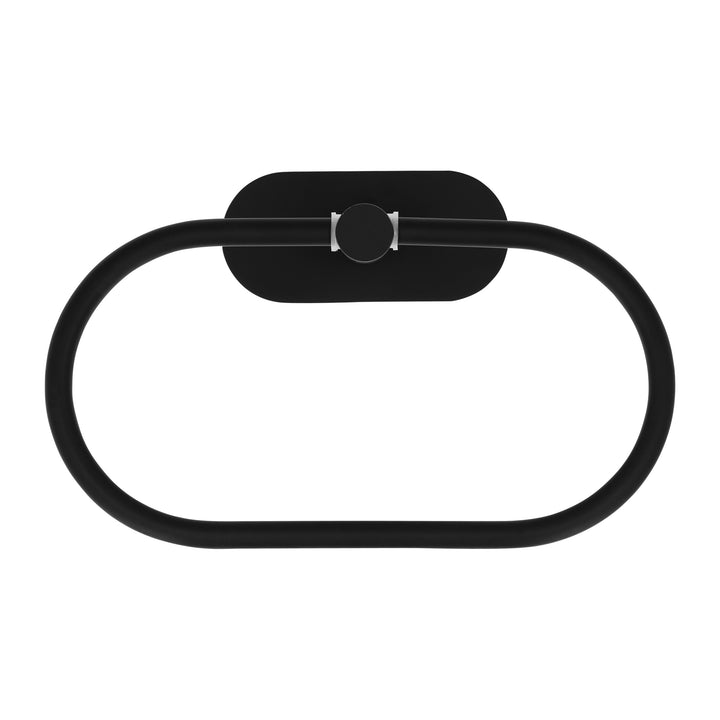 QUVIO Badkamer accessoires set (2x handdoekhouder + haakje + toiletrolhouder)  - 4 delig - RVS - Zwart (4)