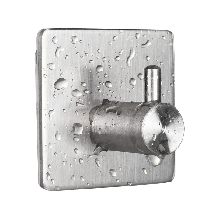 XIVADA Handdoekhaken - Zelfklevend - Vierkant - Rvs - Zilver – 3 stuks (1)