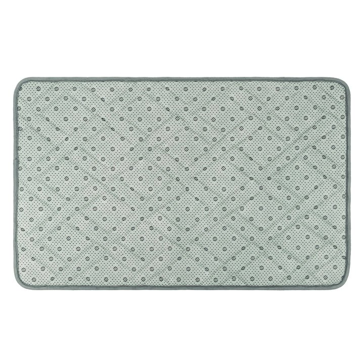 QUVIO Badmat met ruit patroon, 50x80cm - Grijs (2)