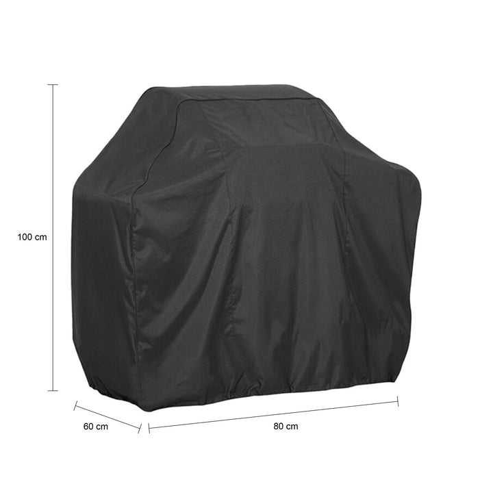 QUVIO Barbecue beschermhoes - Waterdicht - 60 x 80 x 100 cm - Zwart (1)