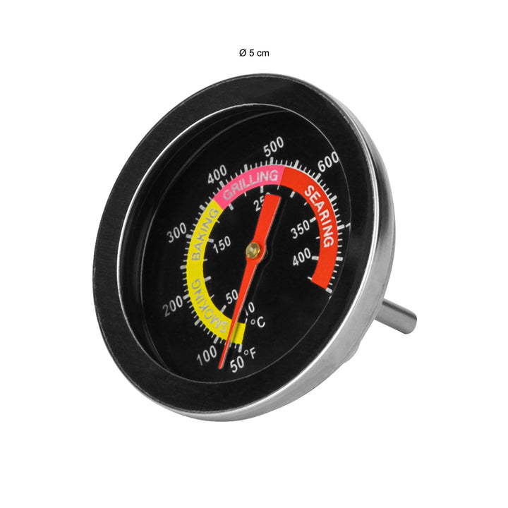 Krumble Barbecuethermometer - ø5 cm - Tot 400 graden - RVS (1)