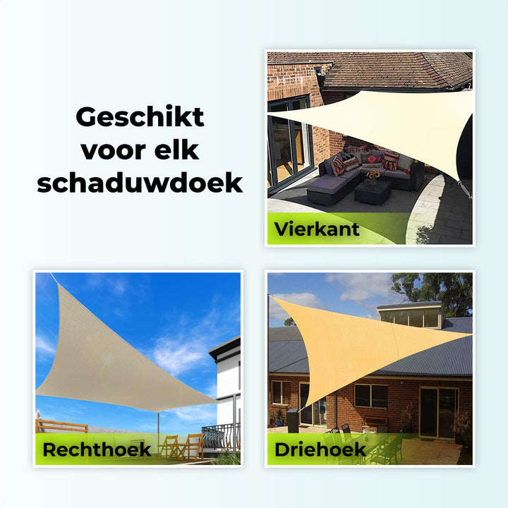 XIVADA Bevestigingsset Afdekzeil - Schaduwdoek - Rvs (1)