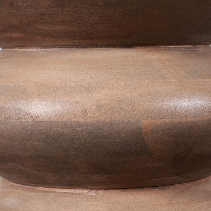 Lewis & Loft Bijzettafel Luis - FSC® mangohout - Rond ⌀35 - Bruin (4)