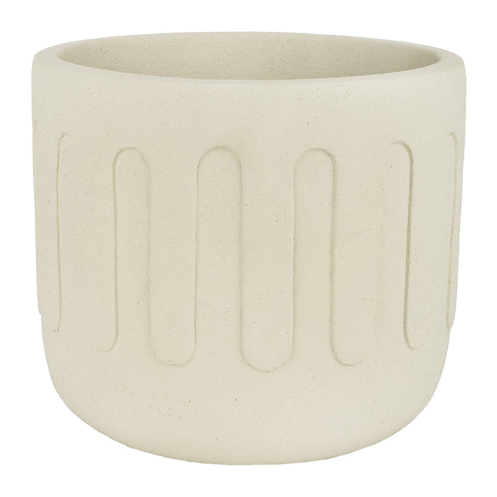 QUVIO Bloempot - Drips - Beton - Beige (3)
