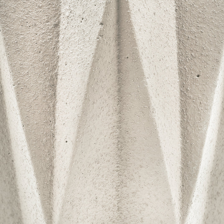 QUVIO Bloempot cement 15 x 15 x 14 cm - Wit (2)