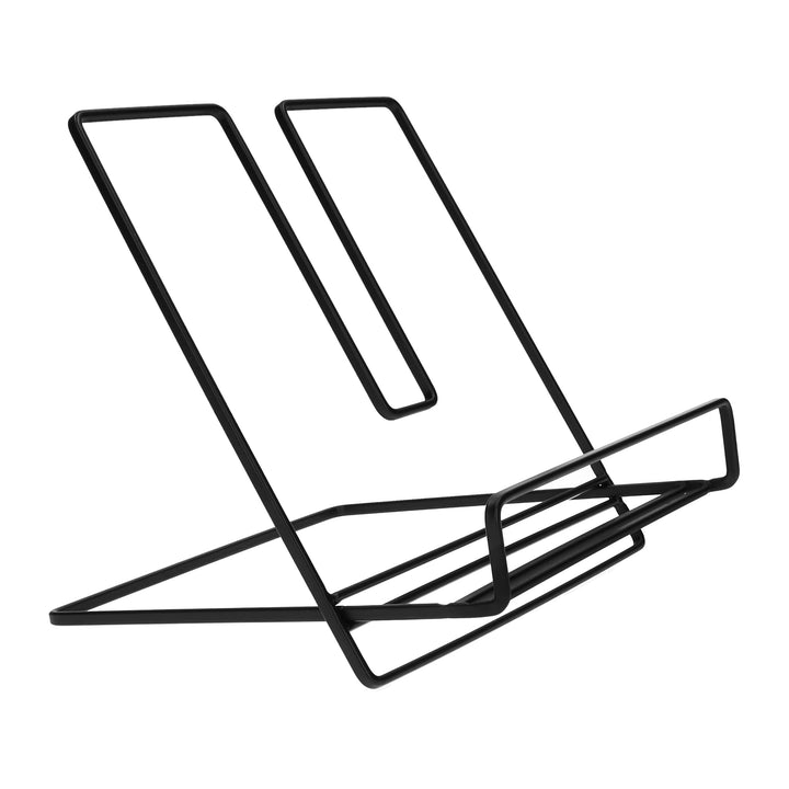 QUVIO Boekenstandaard - 20 x 20 x 21 cm - Metaal - Zwart (1)