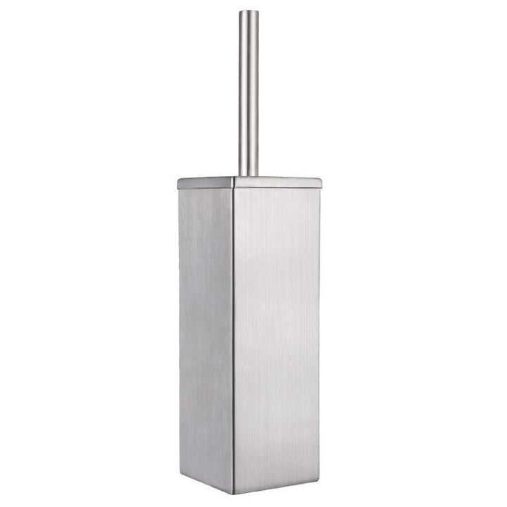 XIVADA Toiletborsterhouder Cira - Vierkant - Boren - Rvs - Zilver (1)