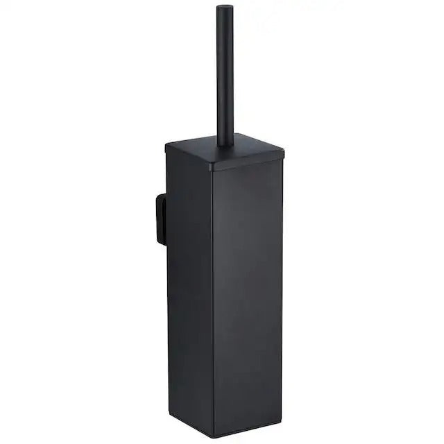XIVADA Toiletborsterhouder Cira - Vierkant - Boren - Rvs - Zwart (1)