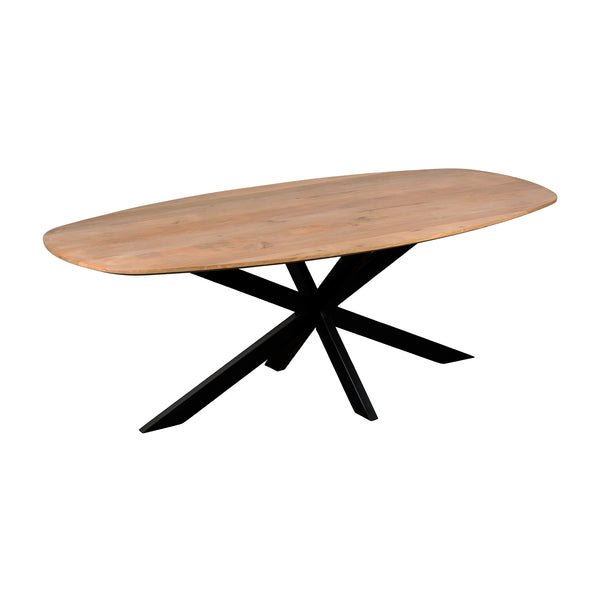 QUVIO Eettafel Sofia – Deens ovaal – 220x110 cm – Naturel