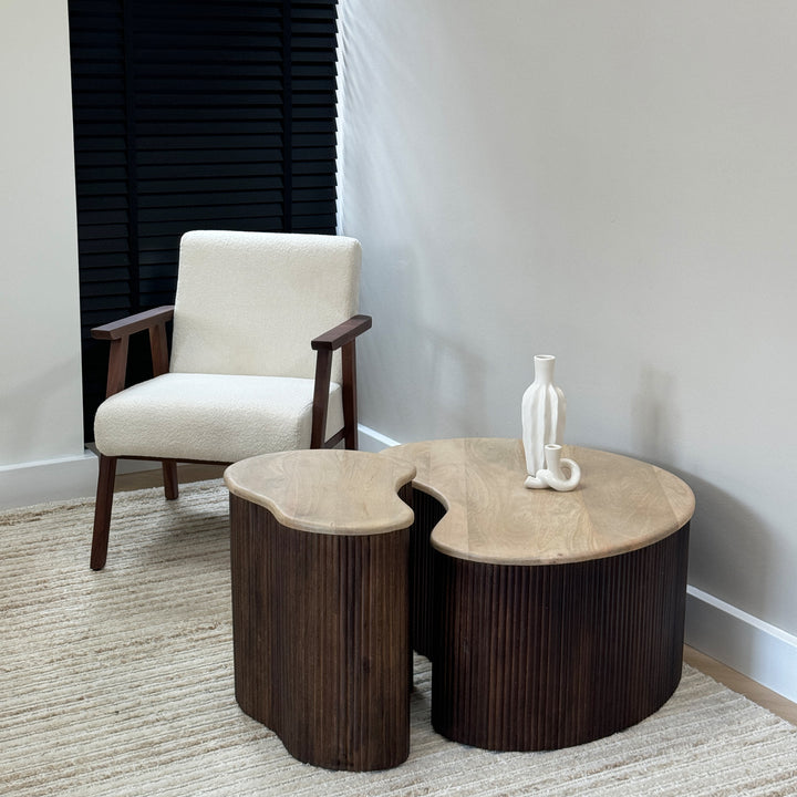 Lewis & Loft Fauteuil Loïs – Acacia hout – Bruin (6)