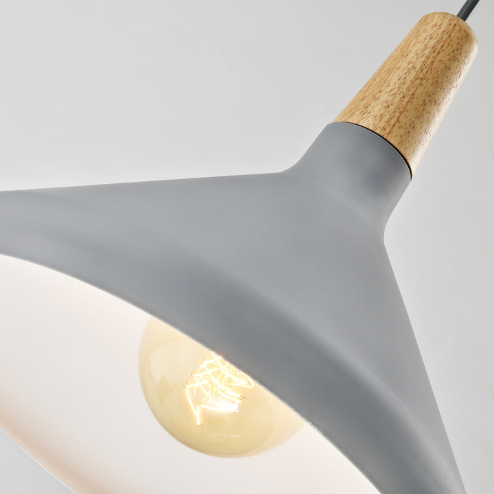 QUVIO Hanglamp rond grijs - QUV5133L-GREY (3)