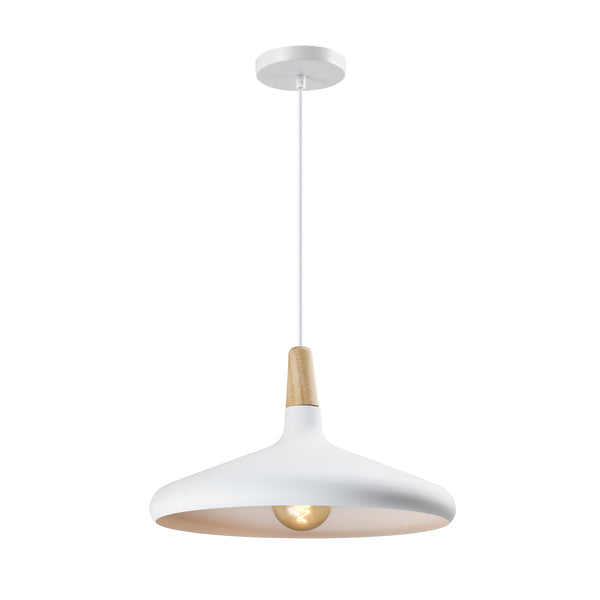 QUVIO Hanglamp rond wit - QUV5132L-WHITE