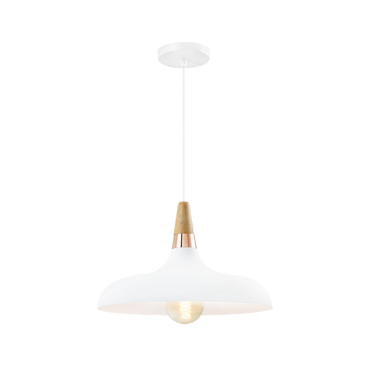 QUVIO Hanglamp rond wit - QUV5137L-WHITE