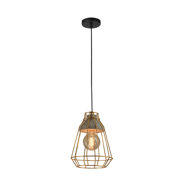 QUVIO Hanglamp beton en staal - QUV5096L-GOLD