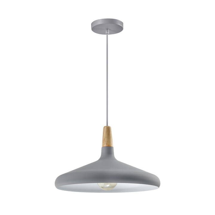 QUVIO Hanglamp rond grijs - QUV5132L-GREY (1)