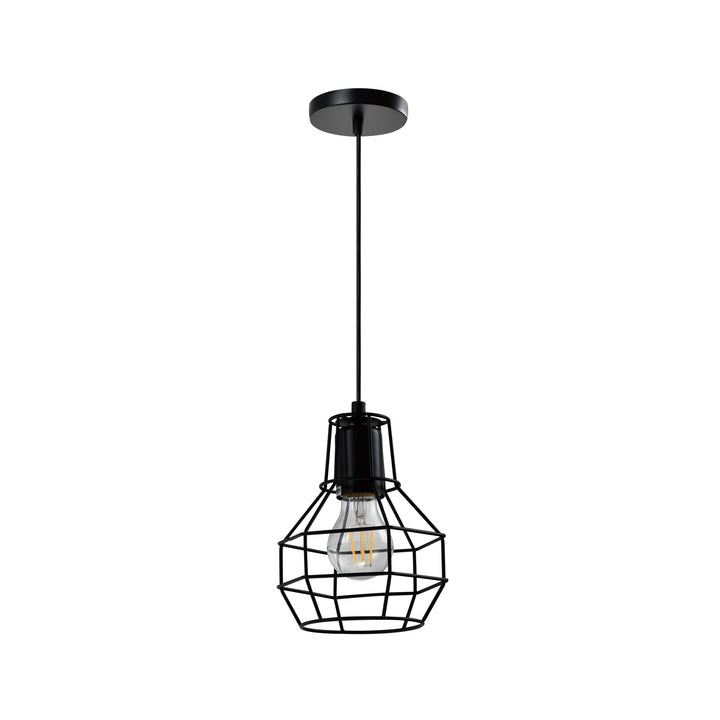 QUVIO Hanglamp metalen frame zwart - QUV5146L-BLACK (1)