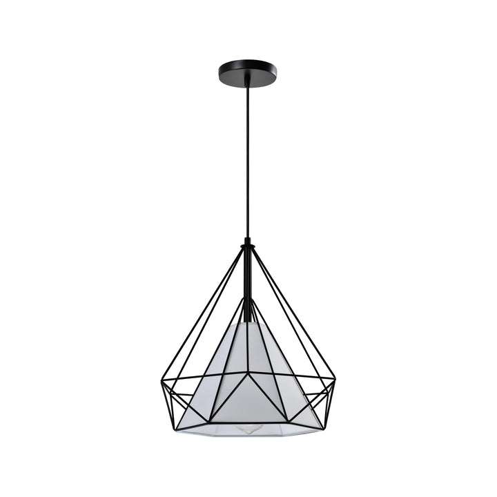 QUVIO Hanglamp met metalen frame zwart - QUV5152L-BLACK (1)