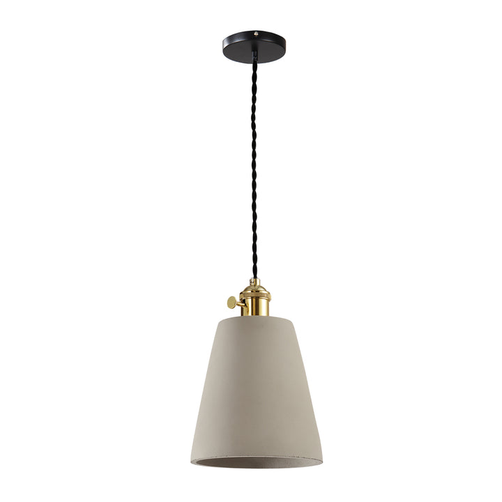 QUVIO Hanglamp beton langwerpig grijs - QUV5094L-GREY (1)