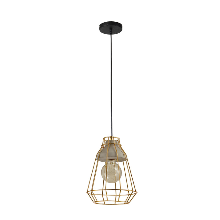 QUVIO Hanglamp beton en staal - QUV5096L-GOLD (1)
