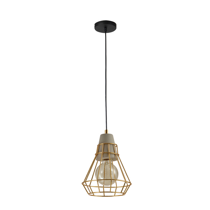 QUVIO Hanglamp rond goud - QUV5098L-GOLD (1)
