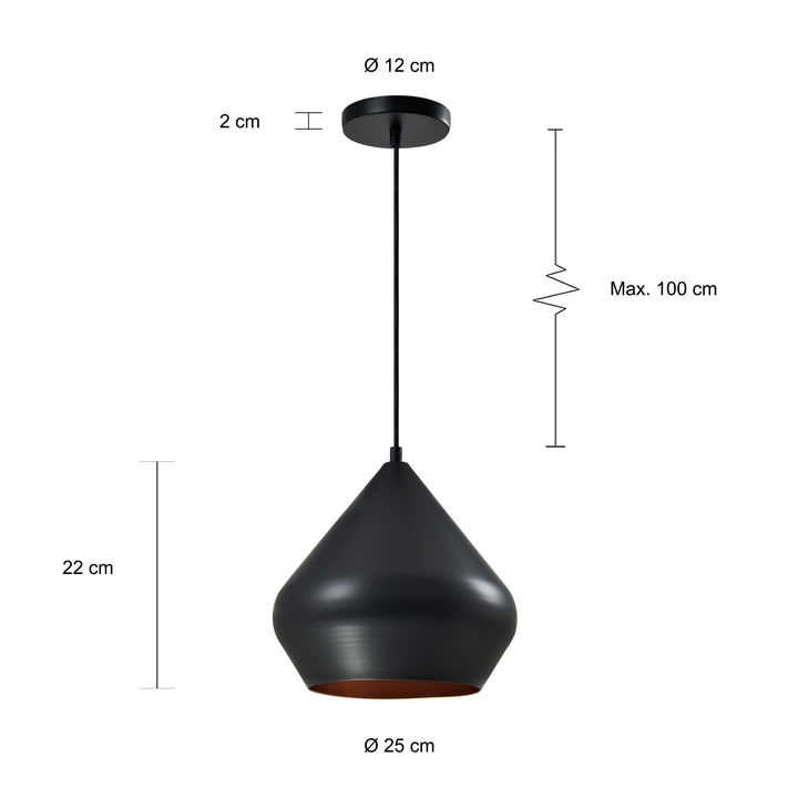 QUVIO Hanglamp zwart - QUV5161L-BLACK (2)