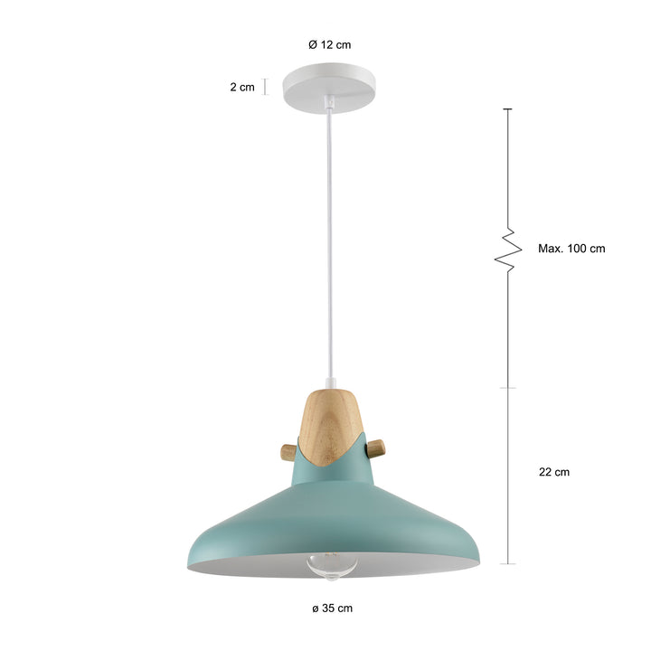 QUVIO Hanglamp groen - QUV5054L-GREEN (2)
