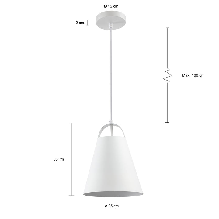 QUVIO Hanglamp langwerpig wit - QUV5072L-WHITE (2)
