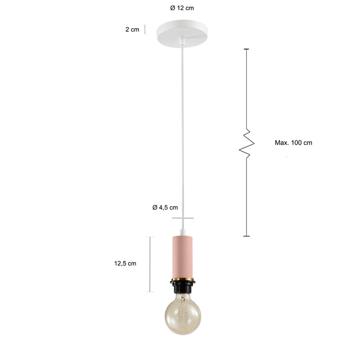 QUVIO Hanglamp met glas - QUV5091L-CHAMPAGNE (2)