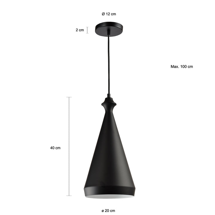 QUVIO Hanglamp langwerpig zwart - QUV5106L-BLACK (2)