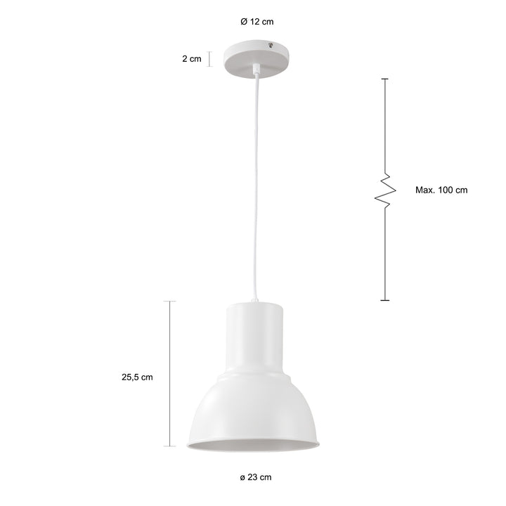QUVIO Hanglamp wit - QUV5075L-WHITE (2)