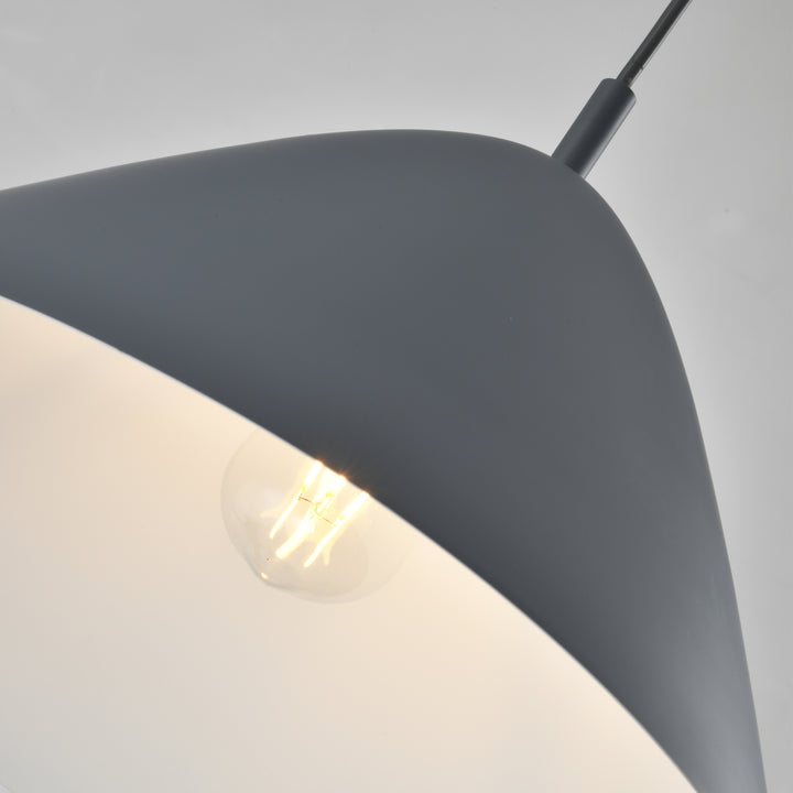 QUVIO Hanglamp rond grijs - QUV5138L-GREY (3)