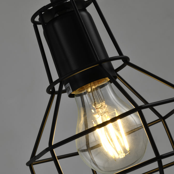 QUVIO Hanglamp metalen frame zwart - QUV5146L-BLACK (3)
