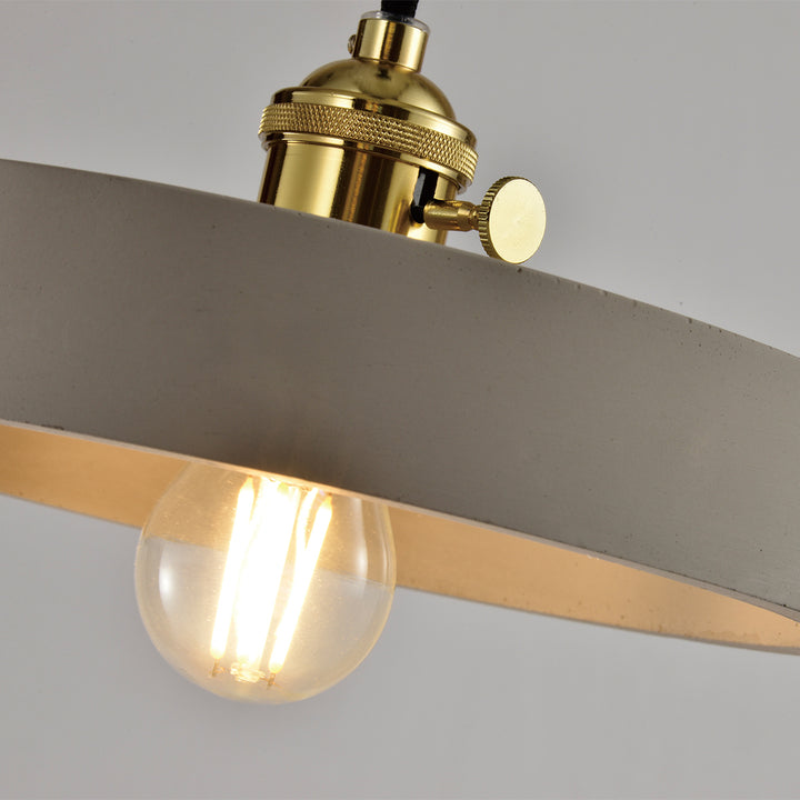 QUVIO Hanglamp beton klein rond grijs - QUV5095L-GREY (3)