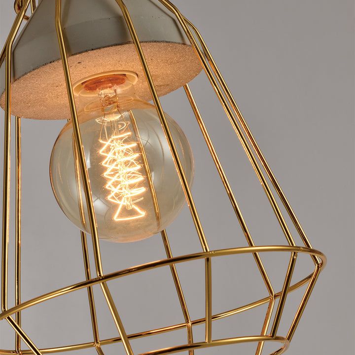 QUVIO Hanglamp beton en staal - QUV5096L-GOLD (3)