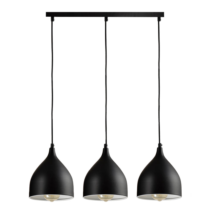 QUVIO Hanglamp 3-lichts zwart - QUV5061L-BLACK (1)