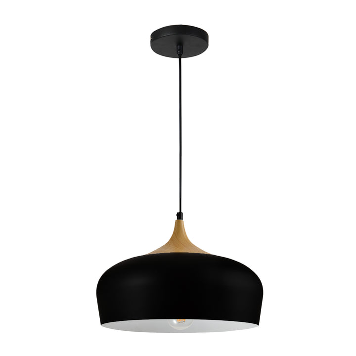 QUVIO Hanglamp rond zwart - QUV5064L-BLACK (1)