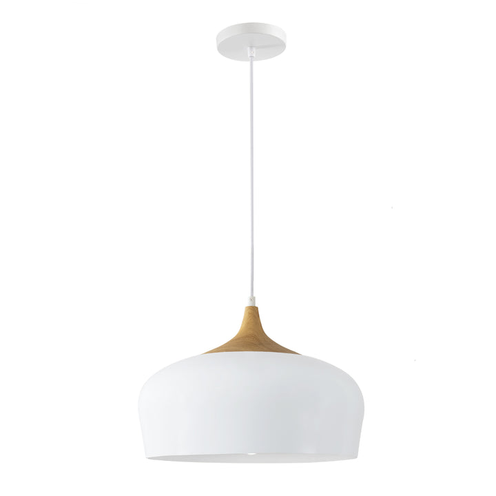 QUVIO Hanglamp rond wit - QUV5064L-WHITE (1)