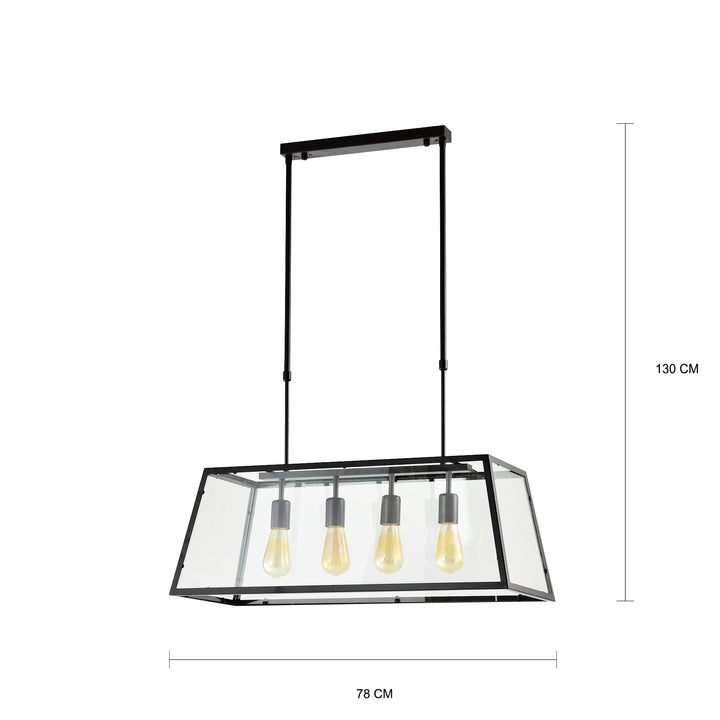 QUVIO Hanglamp zwart - QUV5058L-BLACK (2)