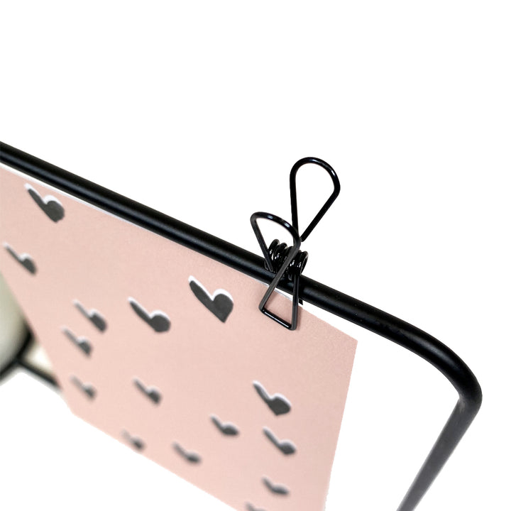 QUVIO Fotoframe met vaasje - Zwart en wit (2)