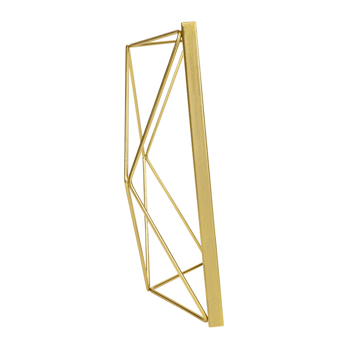 QUVIO Fotolijstje hexagon - 17,5 x 23 cm - staal - Goud (2)