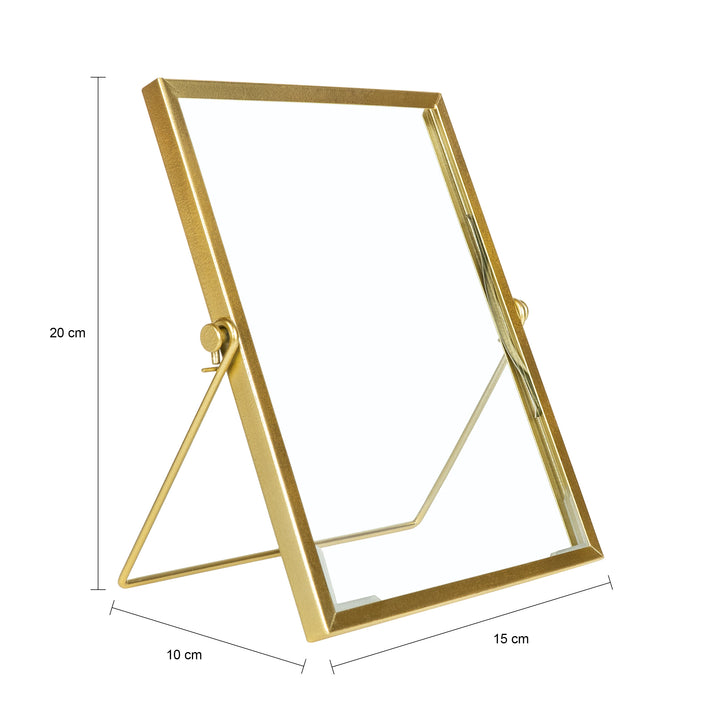 QUVIO Fotolijst staand - 15 x 20 cm - staal - Goud (1)