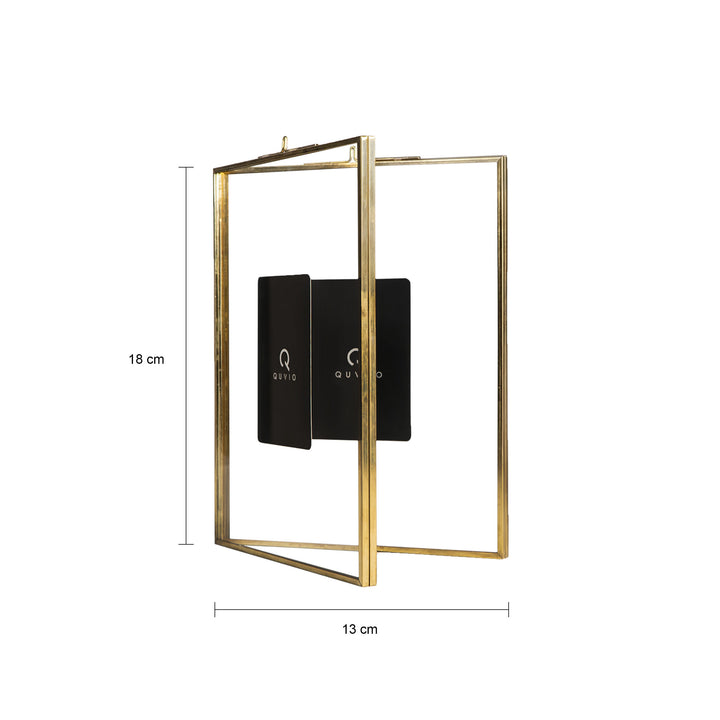 QUVIO Fotolijst staand rechthoek 15x20,5 cm + 13x18 cm + 10,5x15,5 cm - Goud (3)
