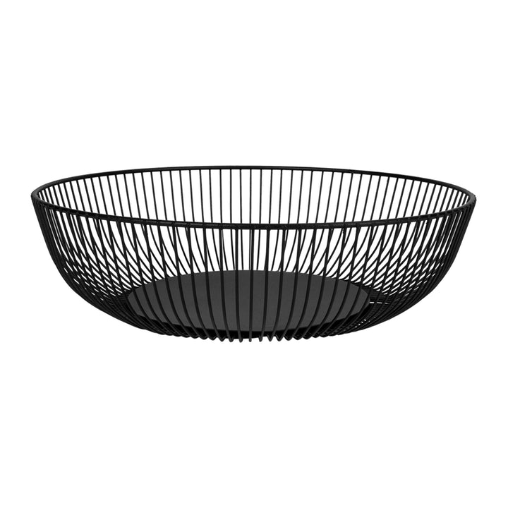 QUVIO Fruitschaal - Rond - Metaal - Zwart (2)