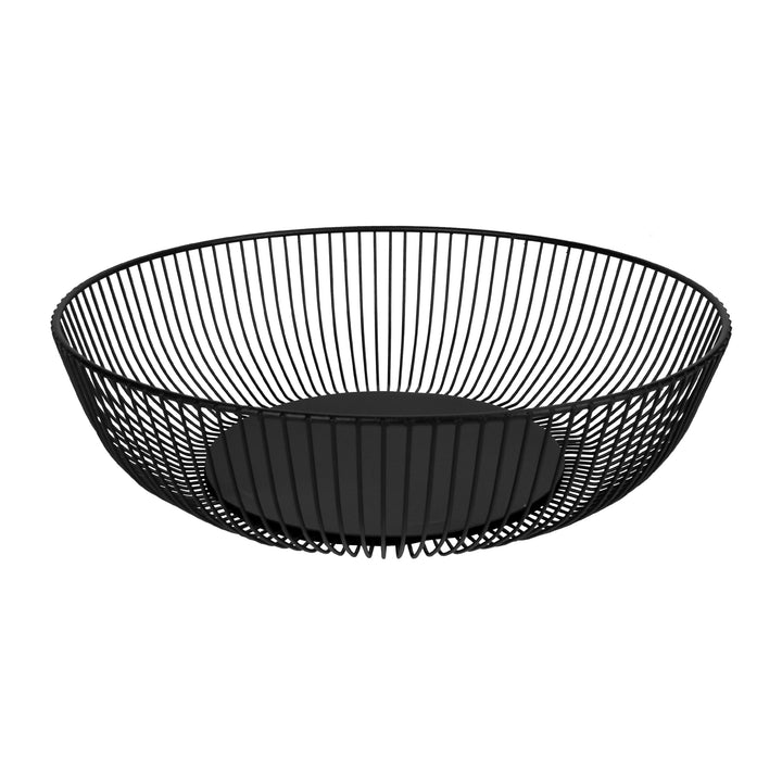 QUVIO Fruitschaal - Rond - Metaal - Zwart (4)